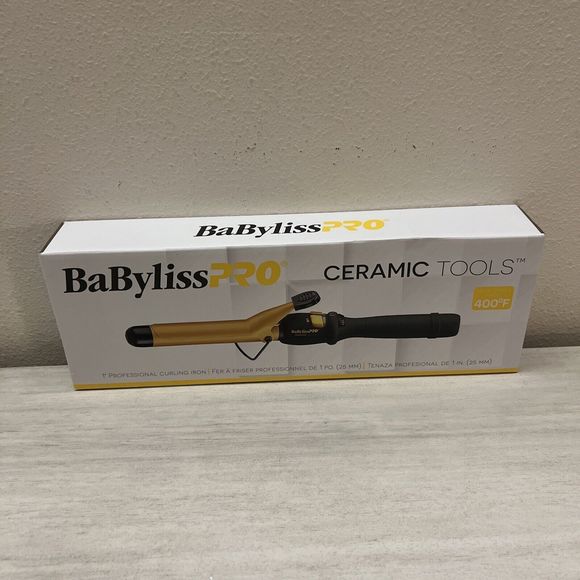 Babyliss Pro CT100SN Ceramic Tools 1” Inch Professional Curling Iron NEW IN BOX! - Picture 1 of 6
